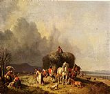Loading The Hay-Wagon by Heinrich Burkel